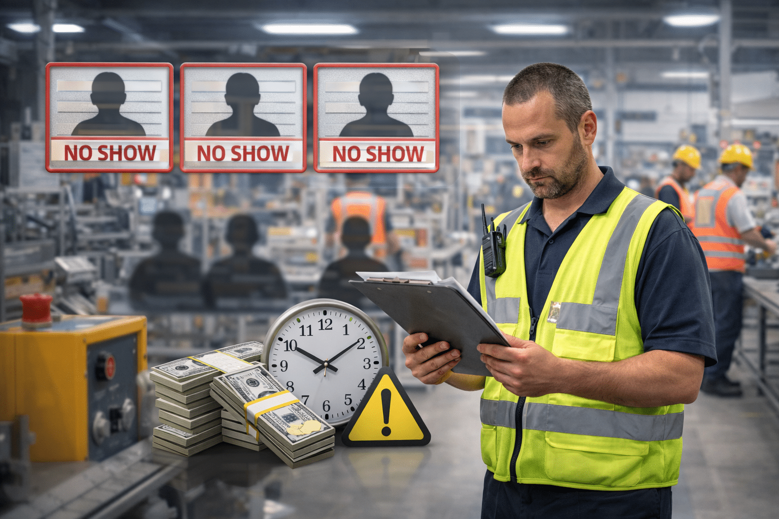 Reviewing attendance in warehouse