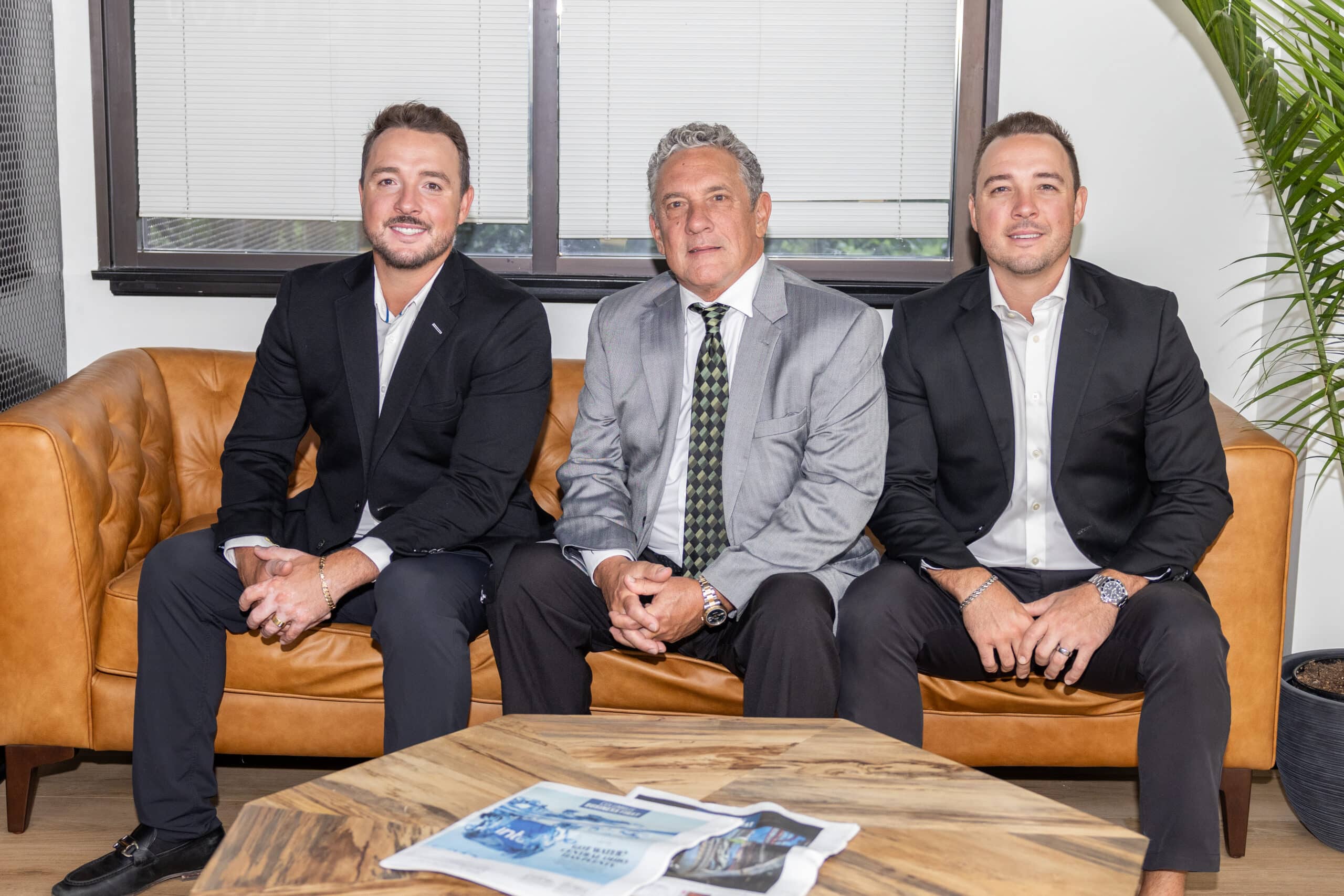 Left (Rocky Gasbarro Jr - COO), Middle (Rocky Gasbarro Sr - CEO), Right - (Alio Gasbarro II - CFO)
